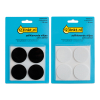 123ink black/white round self-adhesive felt pads, 38mm (8-pack)