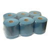 123ink blue 1-ply cleaning paper suitable for Tork M2 dispenser (6-pack)