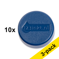 123ink blue magnets, 30mm (3 x 10-pack)