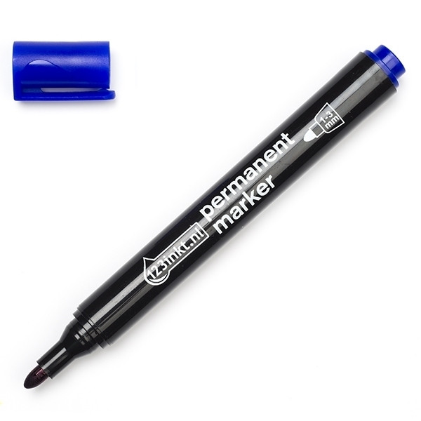 123ink blue permanent marker 4-21003C 4-3000003C EK-70BLUEC N50-CC 300166 - 1