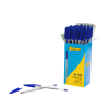 123ink bright blue ballpoint pen (50-pack) 8373609C 302081 - 2