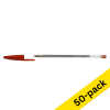 123ink bright red ballpoint pen (50-pack) 8373619C 302083 - 1