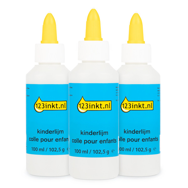 123ink children's glue, 100ml (3-pack)  301065 - 1