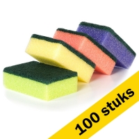 10 x 123ink coloured scouring sponge (10-pack)