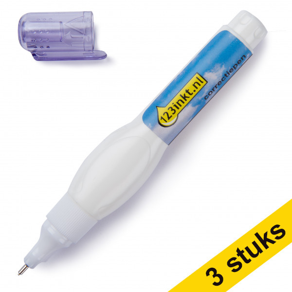 123ink correction shake 'n squeeze pen, 7ml (3-pack)  300571 - 1