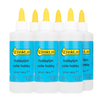 123ink craft glue bottle, 200ml (6-pack)