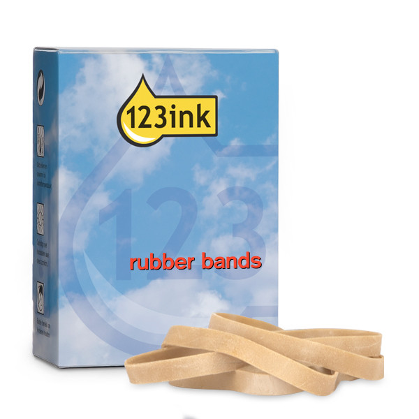 123ink elastic bands, 125mm x 8mm (500g pack) 144808123I 300511 - 1