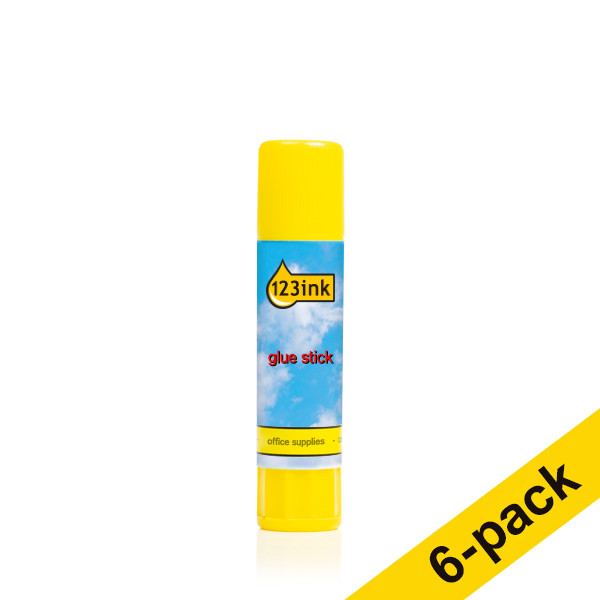 123ink glue stick, 10g (6-pack)  300566 - 1