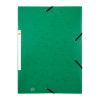 123ink green A4 cardboard elastomer folder