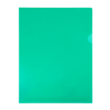 123ink green A4 transparent view folder 120 micron (100-pack)