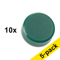 123ink green magnets, 15mm (5 x 10-pack)