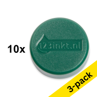 123ink green magnets, 30mm (3 x 10-pack)