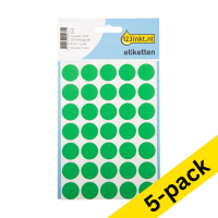 123ink green marking dots, Ø 19mm (105 labels) (5-pack)