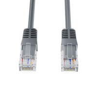 123ink grey Cat6 U/UTP network cable, 0.25m 95250C K8100GR.0.25C 302286