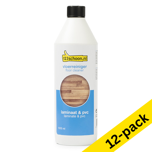 123ink laminate floor cleaner, 1 litre (12-pack)  SDR06007 - 1