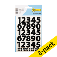 123ink large black 0-9 labels (3-pack)