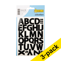 123ink large black A-Z labels (3-pack)