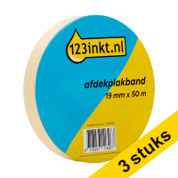 123ink masking tape, 19mm x 50m (3-pack)  302003