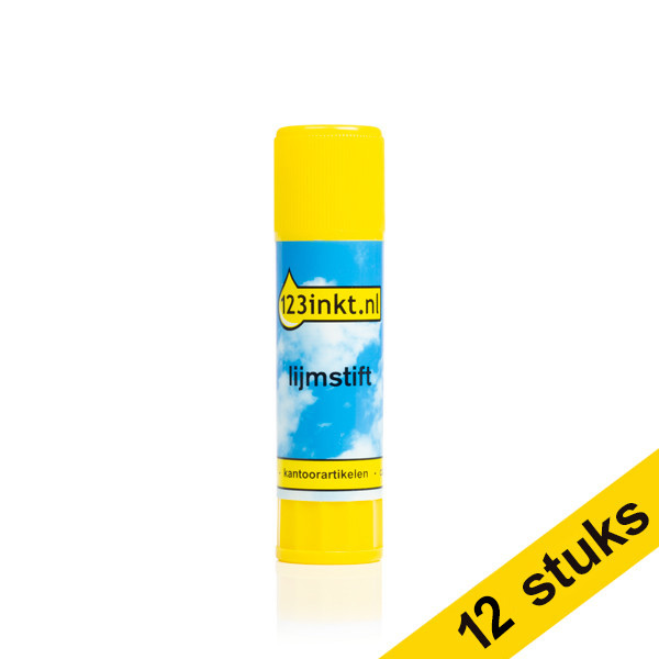 123ink medium glue stick (21g) (12-pack)  301325 - 1