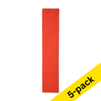 123ink orange crepe paper, 250cm x 50cm (5-pack)