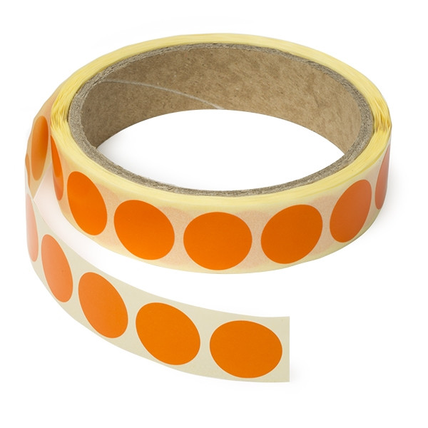 123ink orange marking dots Ø 18mm (1,000 labels) 3173C 300803 - 1