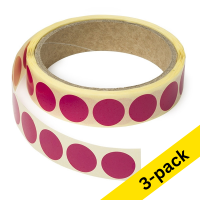 123ink pink marking dots Ø 18mm (3 x 1,000 labels)