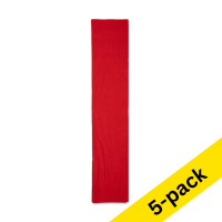 123ink red crepe paper, 250cm x 50cm (5-pack)