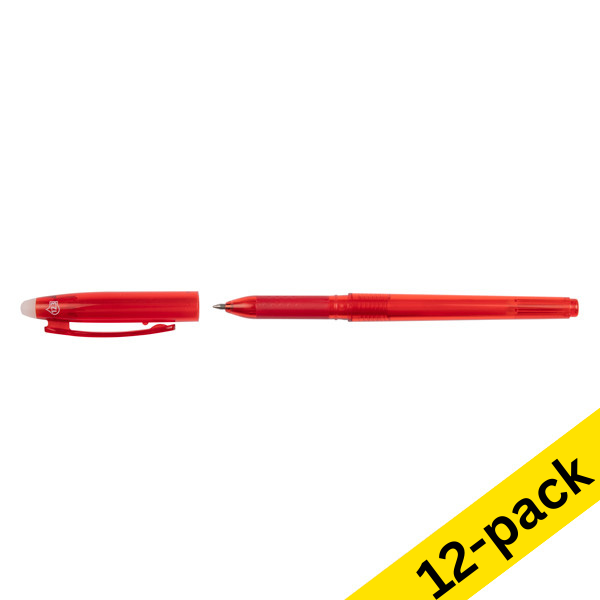 123ink red erasable ballpoint pen (12-pack)  301095 - 1