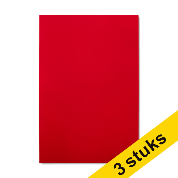 123ink red magnetic sheet, 20cm x 30cm (3-pack)  302147 - 1