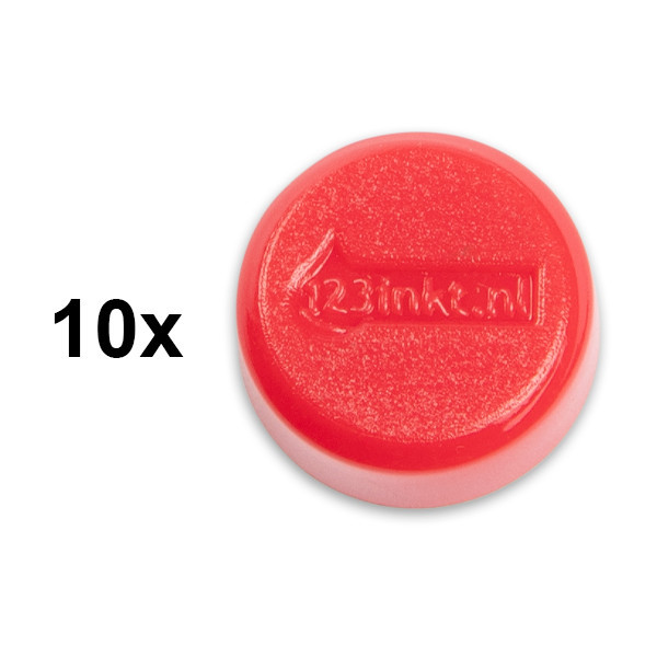 123ink red magnets, 15mm (10-pack) 6161525C 301254 - 1