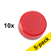 123ink red magnets, 15mm (5 x 10-pack)