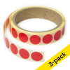 123ink red marking dots Ø 18mm (3 x 1,000 labels)