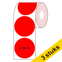 123ink red marking dots Ø 35mm (3 x 2,000 labels)  302355