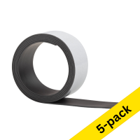 123ink self-adhesive magnetic tape, 2.5cm x 1m (5-pack)