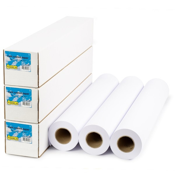 123ink standard paper roll, 841mm x 90m (80 g/m²) (3-pack)  302089 - 1