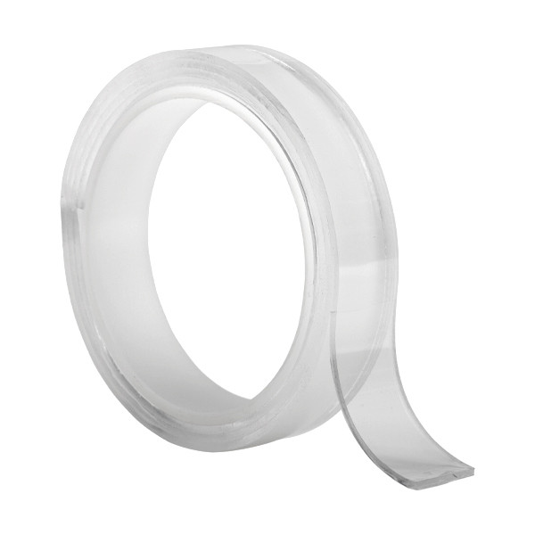 123ink transparent double-sided nano tape, 20mm x 1m  301921 - 1