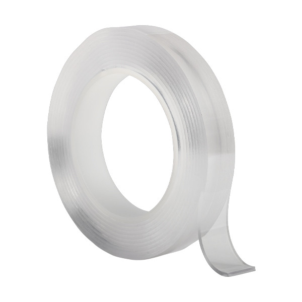 123ink transparent double-sided nano tape, 20mm x 3m  301922 - 1