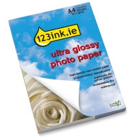 123ink ultra gloss photo paper, A4, 200g (50 sheets)  064155