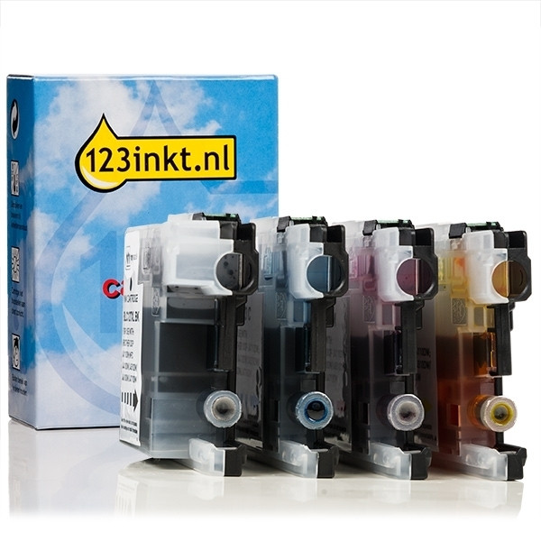 123ink version replaces Brother LC-121 BK/C/M/Y ink cartridge 4-pack  110814 - 1