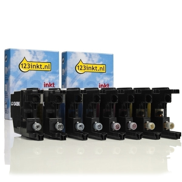 123ink version replaces Brother LC-1220 BK/C/M/Y ink cartridge 8-pack  110811 - 1