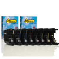 123ink version replaces Brother LC-1240VALBP BK/C/M/Y ink cartridge 8-pack