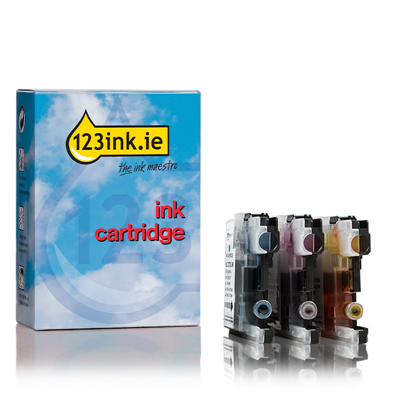 123ink version replaces Brother LC-125XL C/M/Y ink cartridge 3-pack LC-125XLRBWBPC 130221 - 1