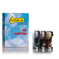 123ink version replaces Brother LC-125XL C/M/Y ink cartridge 3-pack LC-125XLRBWBPC 130221