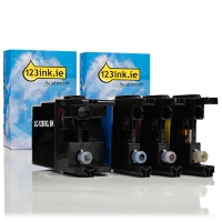 123ink version replaces Brother LC-1280XLVALBP BK/C/M/Y ink cartridge 4-pack