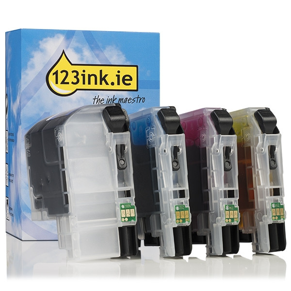 123ink version replaces Brother LC-229XLVALBP BK/C/M/Y ink cartridge 4-pack LC229XLVALBPC 127228 - 1