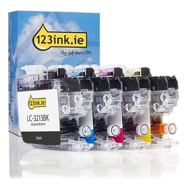 123ink version replaces Brother LC-3213 BK/C/M/Y ink cartridge 4-pack  127238 - 1