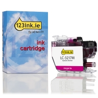 123ink version replaces Brother LC-3217M magenta ink cartridge