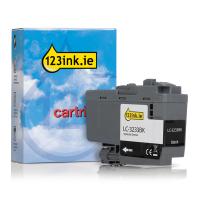 123ink version replaces Brother LC-3233BK black ink cartridge