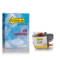 123ink version replaces Brother LC-422XLY high capacity yellow ink cartridge LC-422XLYC 160303