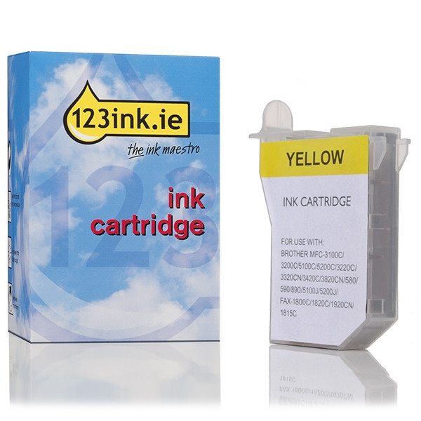 123ink version replaces Brother LC-600Y yellow ink cartridge LC600YC 028981 - 1